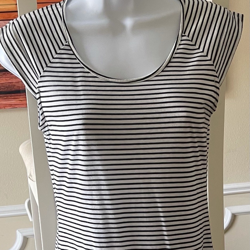 Black and white mini dress